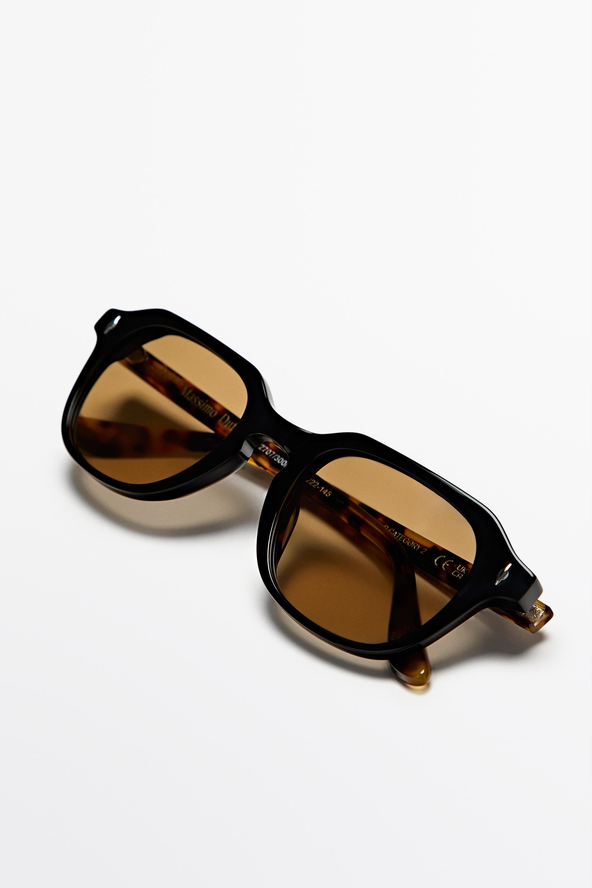 Round resin sunglasses